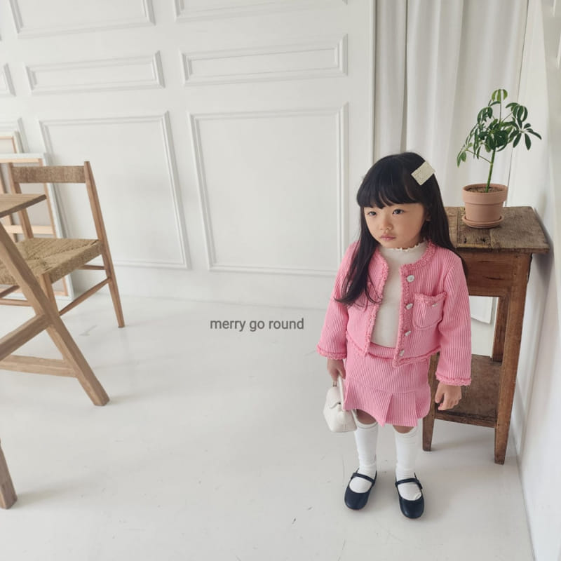 Merry Go Round - Korean Children Fashion - #littlefashionista - Pastel Top Bottom Set - 10