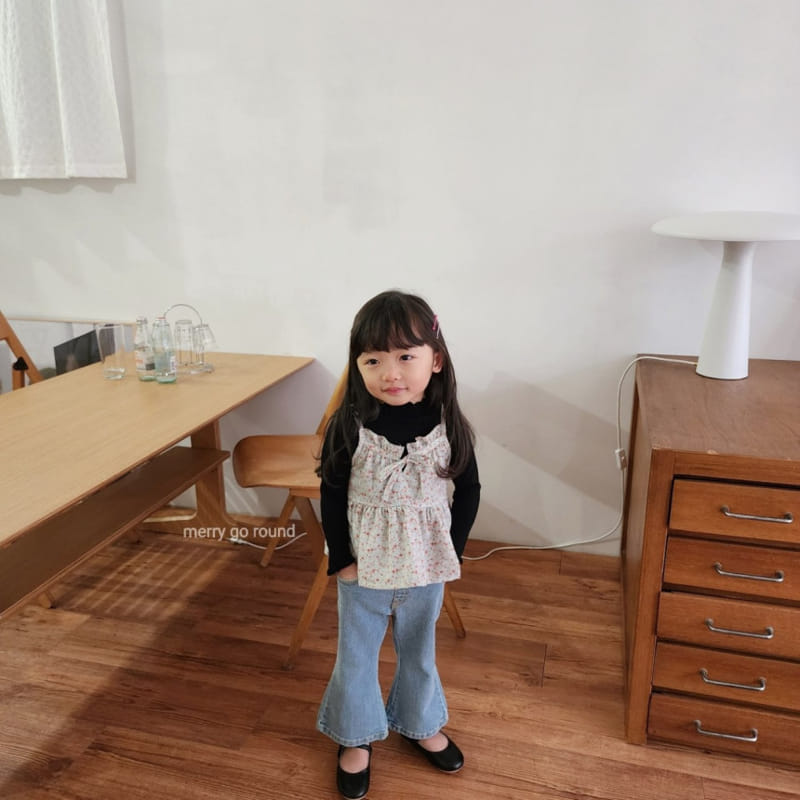 Merry Go Round - Korean Children Fashion - #littlefashionista - Small Flower Bustier - 8
