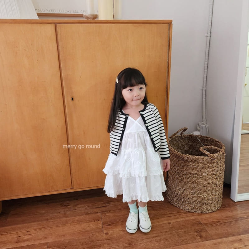 Merry Go Round - Korean Children Fashion - #Kfashion4kids - Lace Embroidery One-Piece - 4