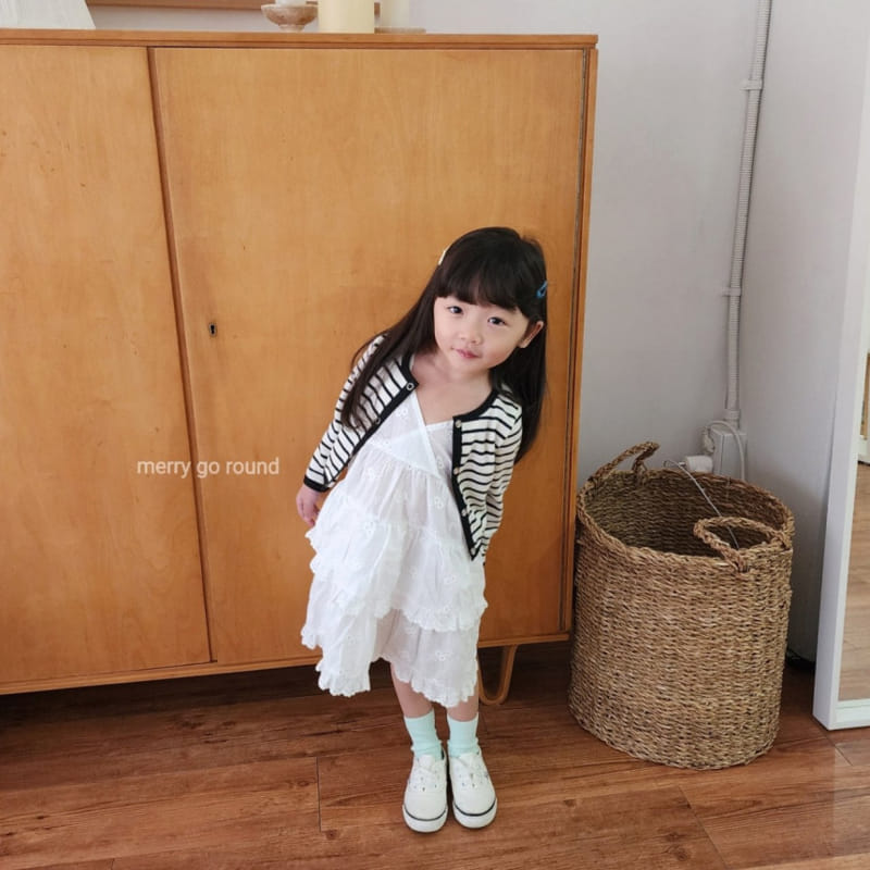 Merry Go Round - Korean Children Fashion - #magicofchildhood - Lace Embroidery One-Piece - 5