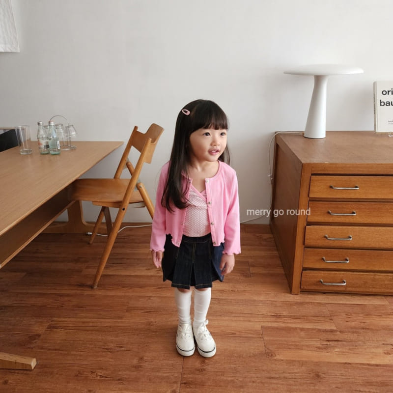 Merry Go Round - Korean Children Fashion - #minifashionista - Check Sleeveless Set - 11