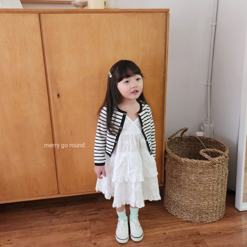 Merry Go Round - Korean Children Fashion - #prettylittlegirls - Lace Embroidery One-Piece - 7