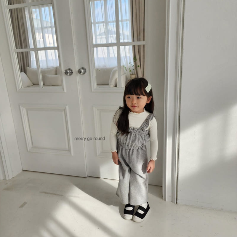 Merry Go Round - Korean Children Fashion - #stylishchildhood - Frill Jumpsuit - 3