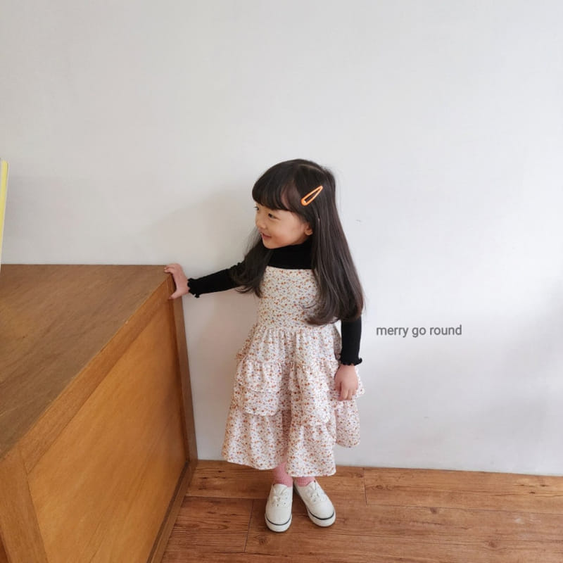 Merry Go Round - Korean Children Fashion - #todddlerfashion - Flower Kankang One-Piece - 7