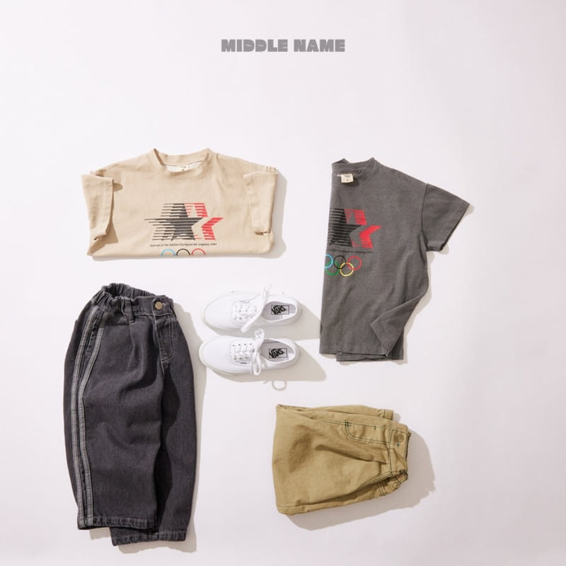 Middle Name - Korean Children Fashion - #childrensboutique - Two Line Denim Pants - 8