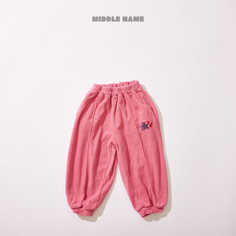 Middle Name - Korean Children Fashion - #childrensboutique - Terry Star Jogger Pants - 3