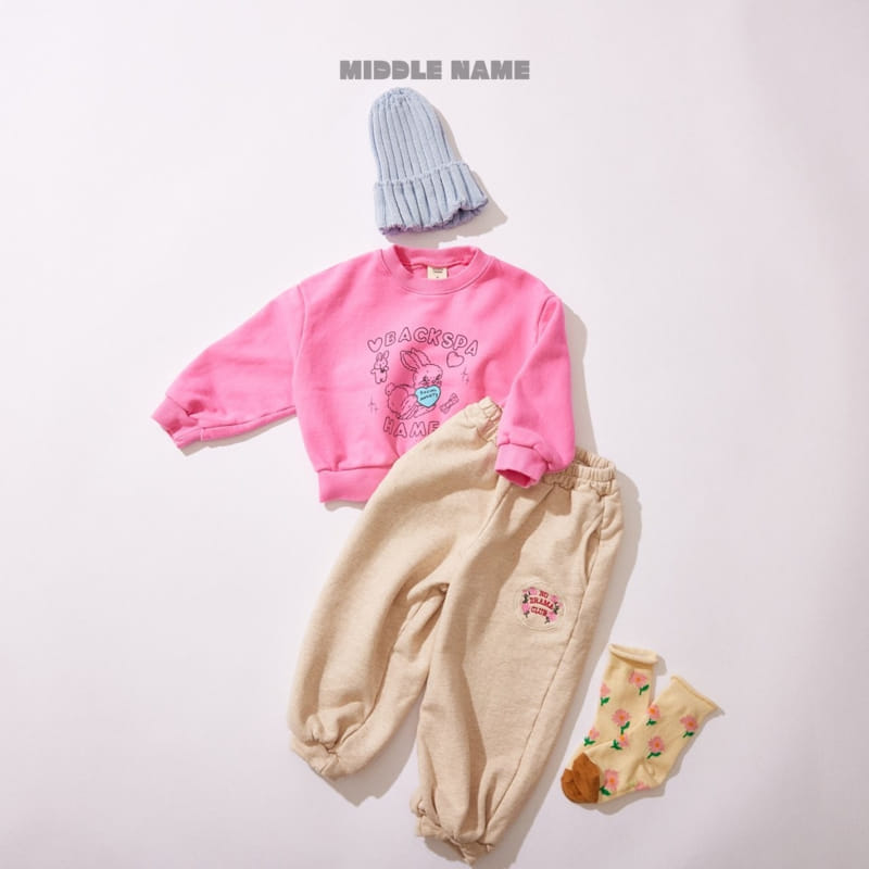 Middle Name - Korean Children Fashion - #designkidswear - Heart Rabbit Crop Sweatshirt - 6