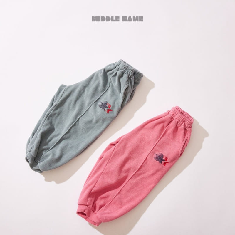 Middle Name - Korean Children Fashion - #discoveringself - Terry Star Jogger Pants - 5