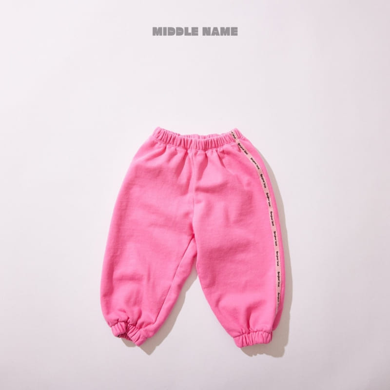 Middle Name - Korean Children Fashion - #discoveringself - Tape  Jogger Pants - 3