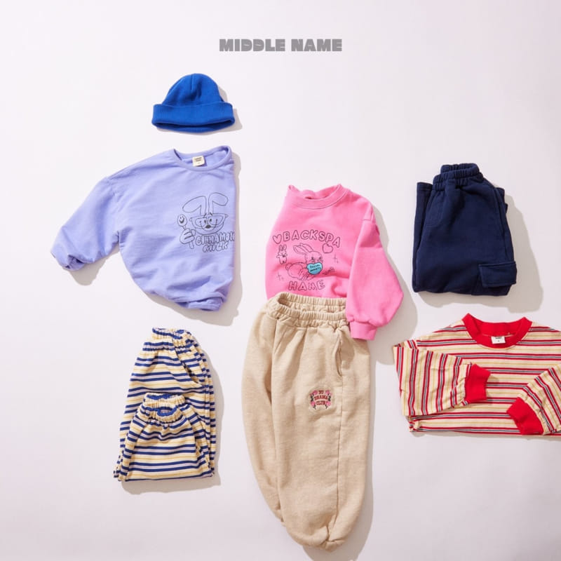 Middle Name - Korean Children Fashion - #fashionkids - Heart Rabbit Crop Sweatshirt - 8