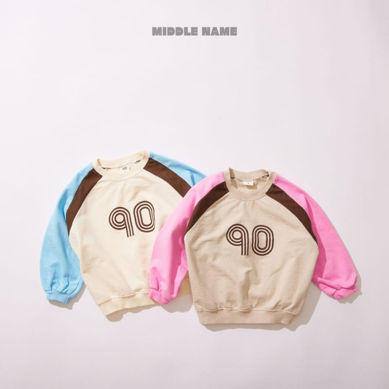 Middle Name - Korean Children Fashion - #kidsshorts - Color Raglan Sweatshirt