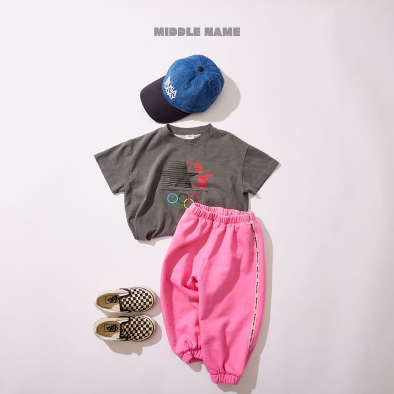 Middle Name - Korean Children Fashion - #kidsstore - Tape  Jogger Pants - 6
