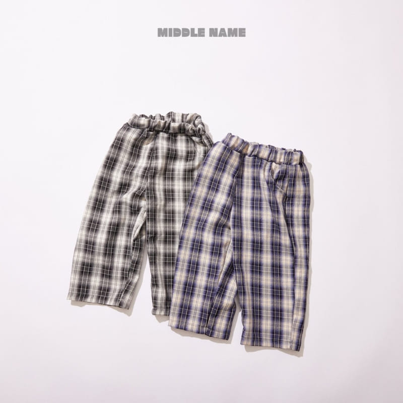 Middle Name - Korean Children Fashion - #kidzfashiontrend - S Check Pants