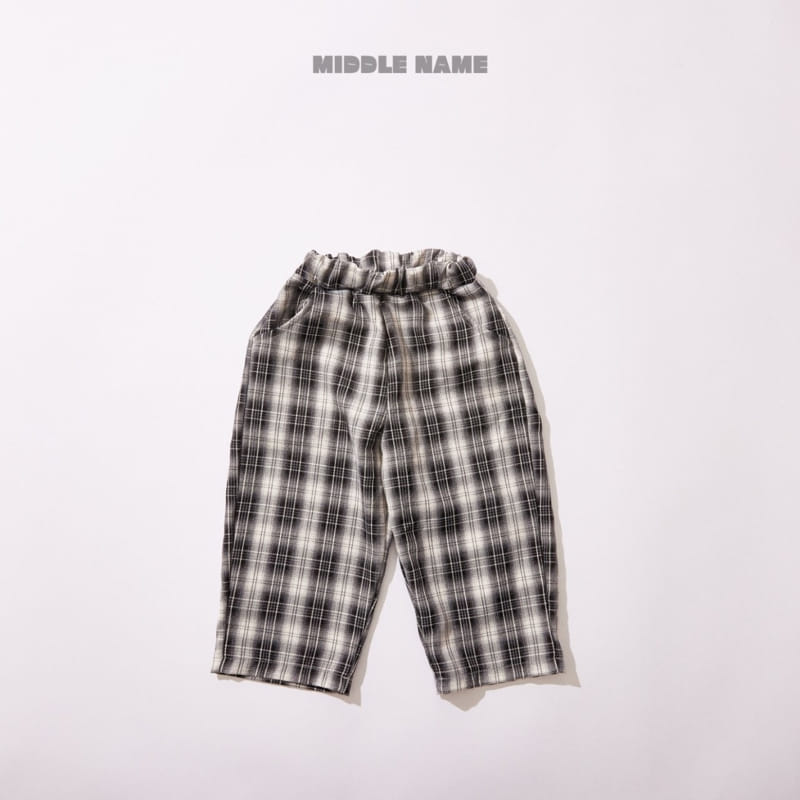 Middle Name - Korean Children Fashion - #littlefashionista - S Check Pants - 4
