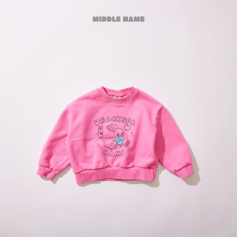 Middle Name - Korean Children Fashion - #toddlerclothing - Heart Rabbit Crop Sweatshirt - 2