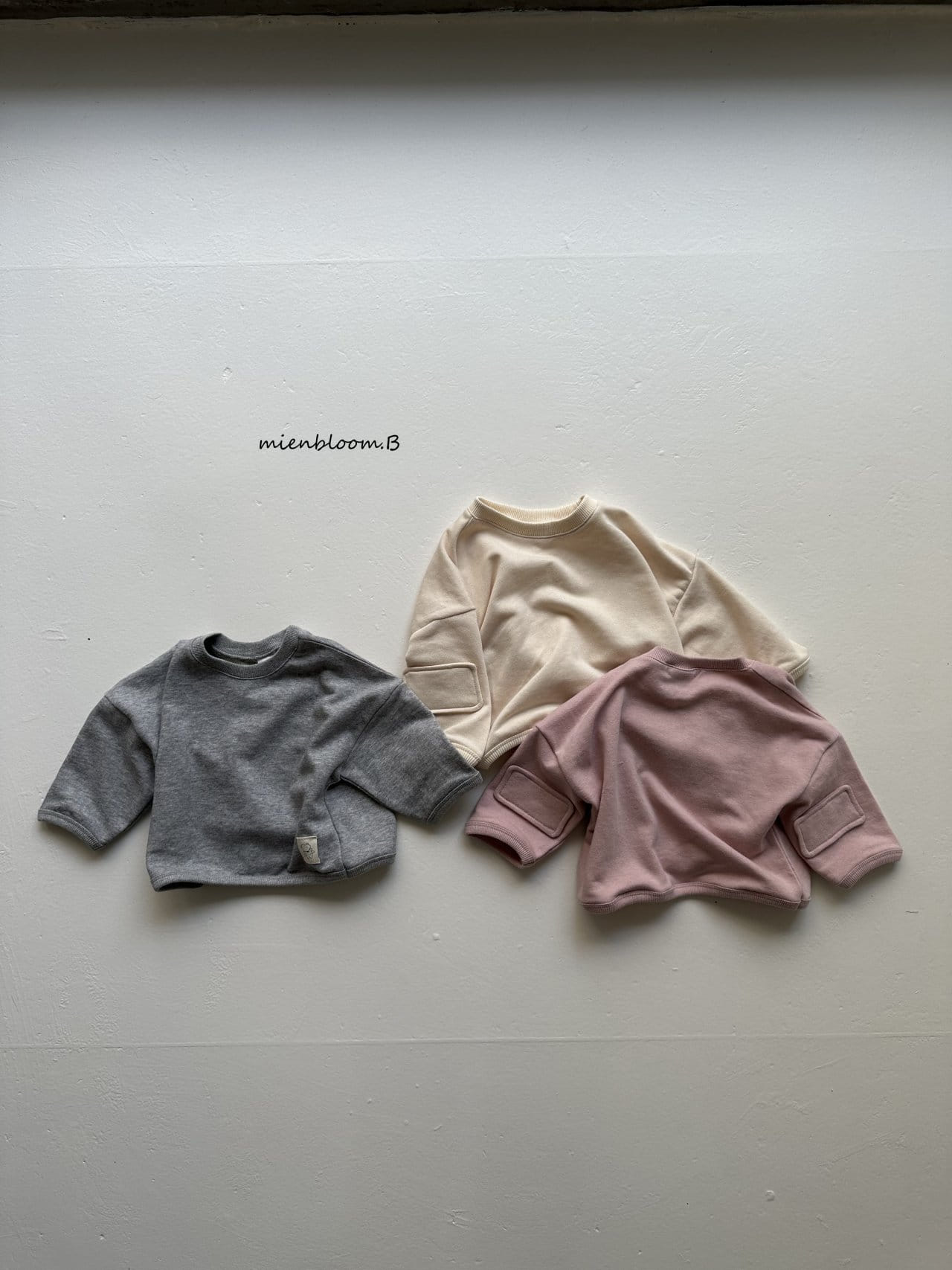 Mienbloom B - Korean Baby Fashion - #babyboutique - Bebe Square Bbang Sweatshirt - 2