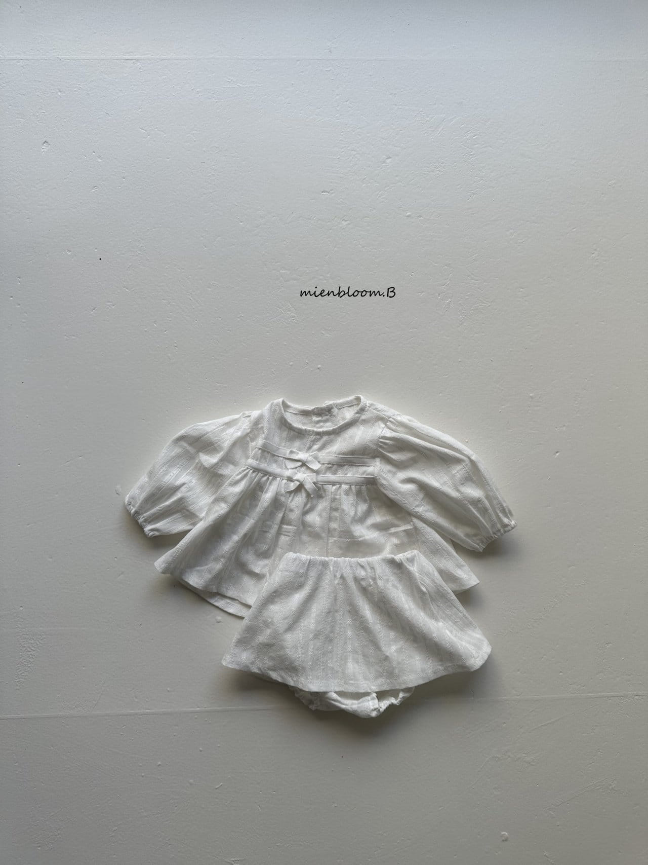 Mienbloom B - Korean Baby Fashion - #babyboutique - Bebe Lime Blanc Blouse - 6