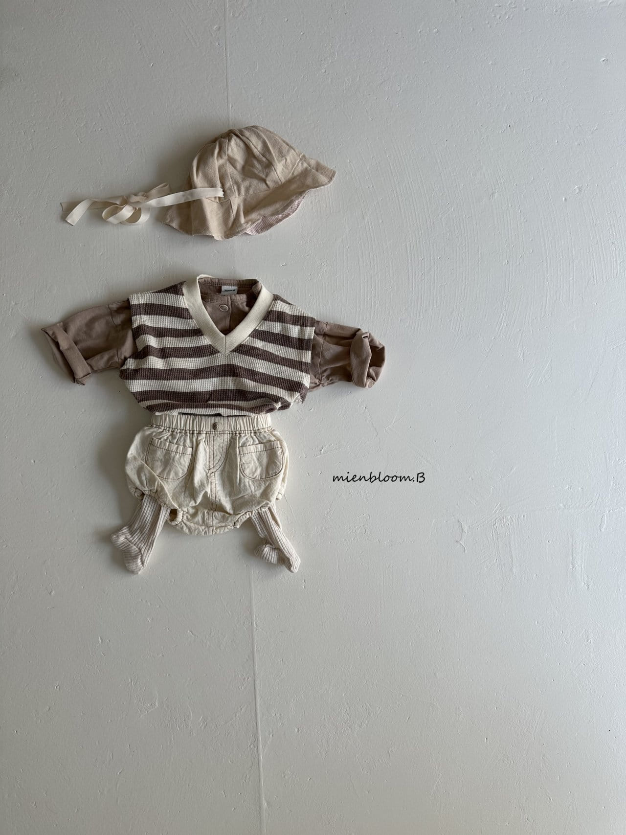 Mienbloom B - Korean Baby Fashion - #babyclothing - Bebe Waffle Vest Body Suit