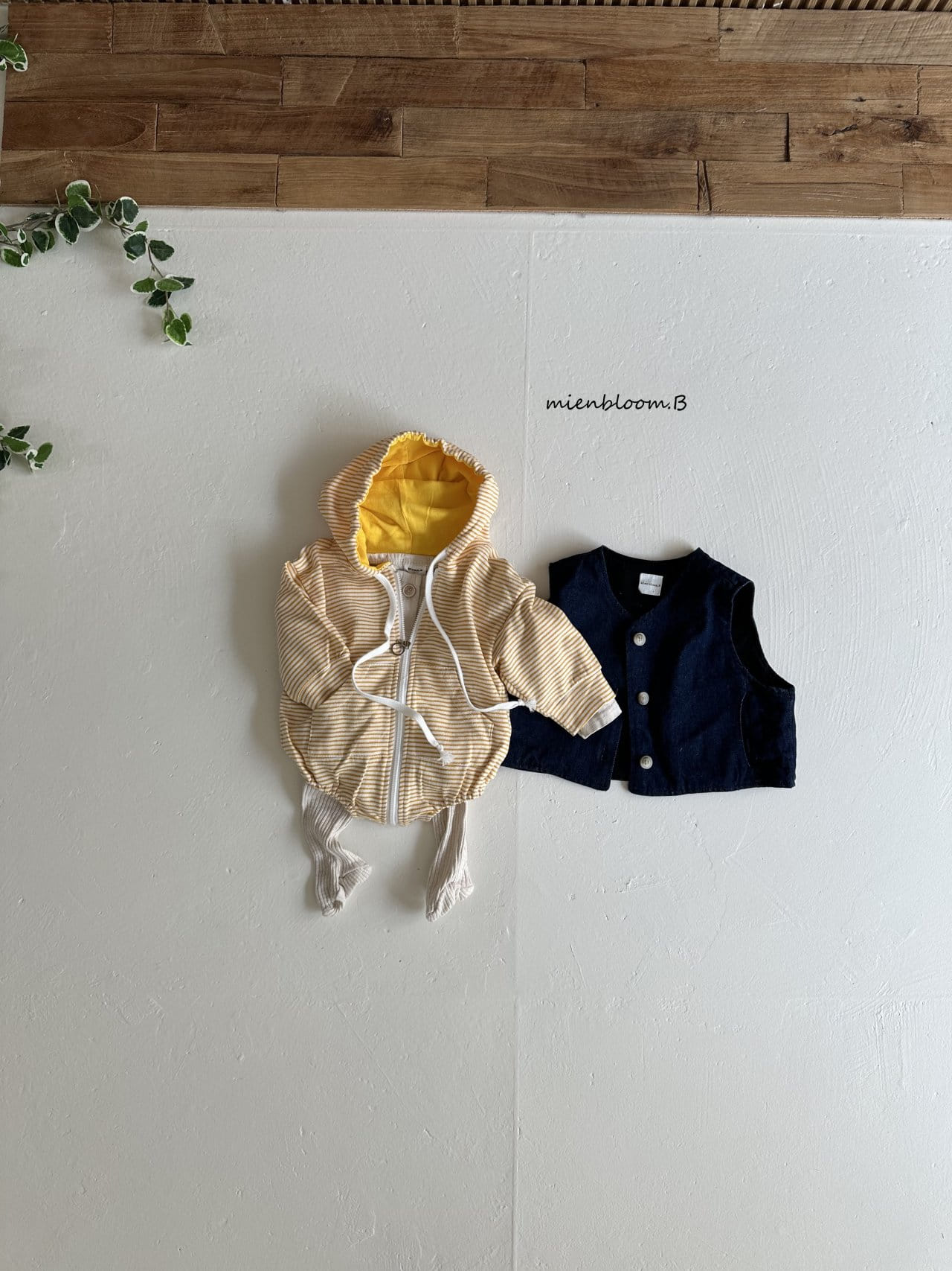 Mienbloom B - Korean Baby Fashion - #babyfever - Bebe Hoody Zip Up ST Body Suit - 5