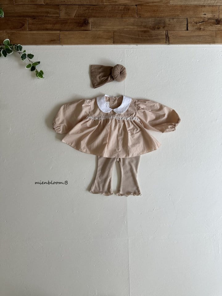 Mienbloom B - Korean Baby Fashion - #babyfever - Bebe Glory Blanc Blouse - 9