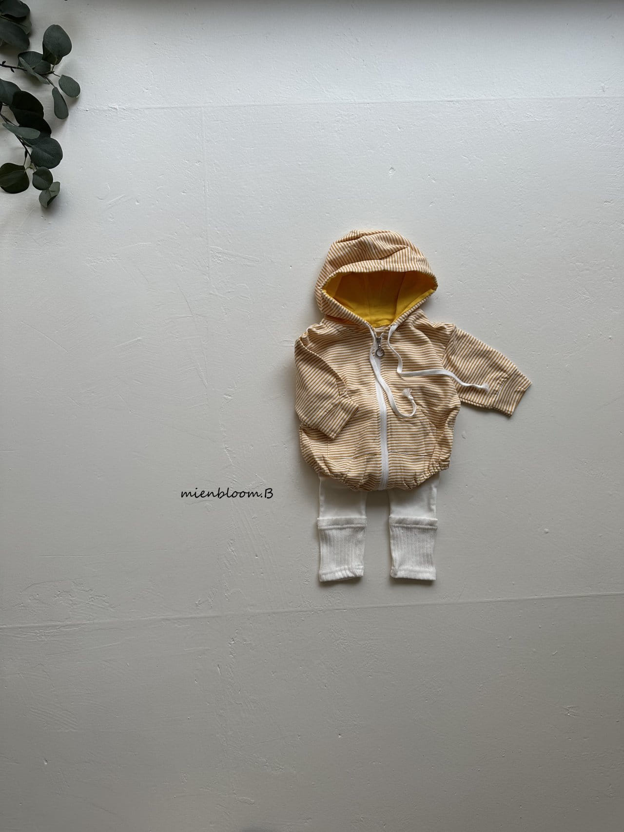 Mienbloom B - Korean Baby Fashion - #babygirlfashion - Bebe Hoody Zip Up ST Body Suit - 6