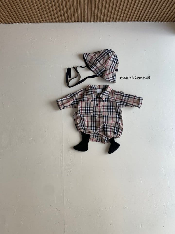 Mienbloom B - Korean Baby Fashion - #babylifestyle - Bebe London Check Long Sleeves Body Suit - 8