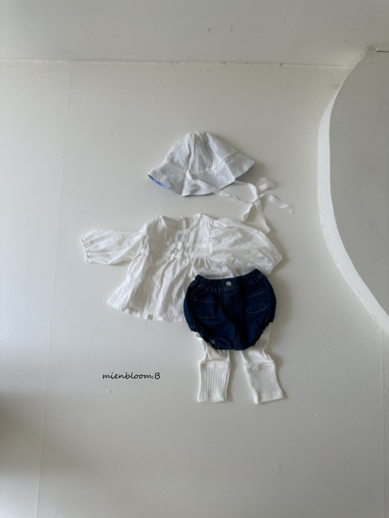 Mienbloom B - Korean Baby Fashion - #babywear - Bebe Lime Blanc Blouse - 3