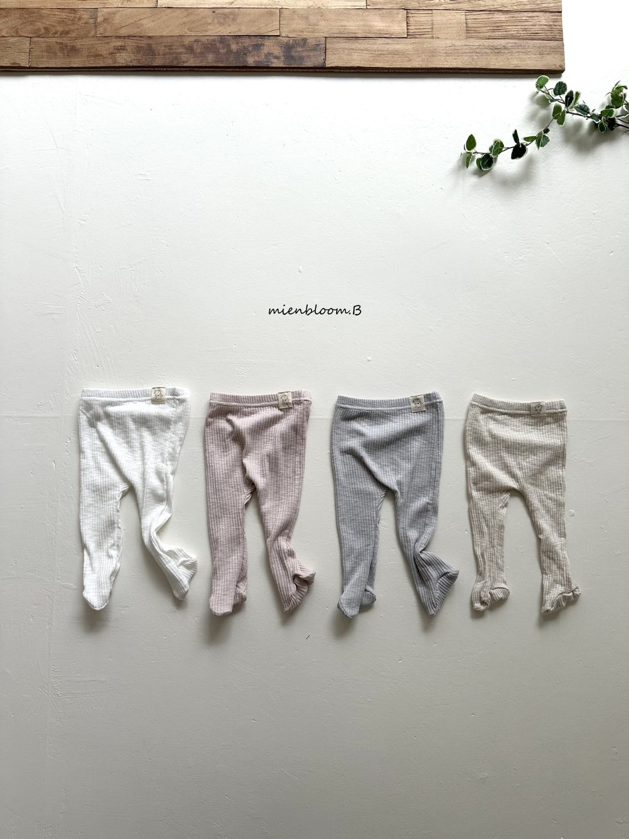 Mienbloom B - Korean Baby Fashion - #babywear - Bebe Spring Foot Leggings - 4