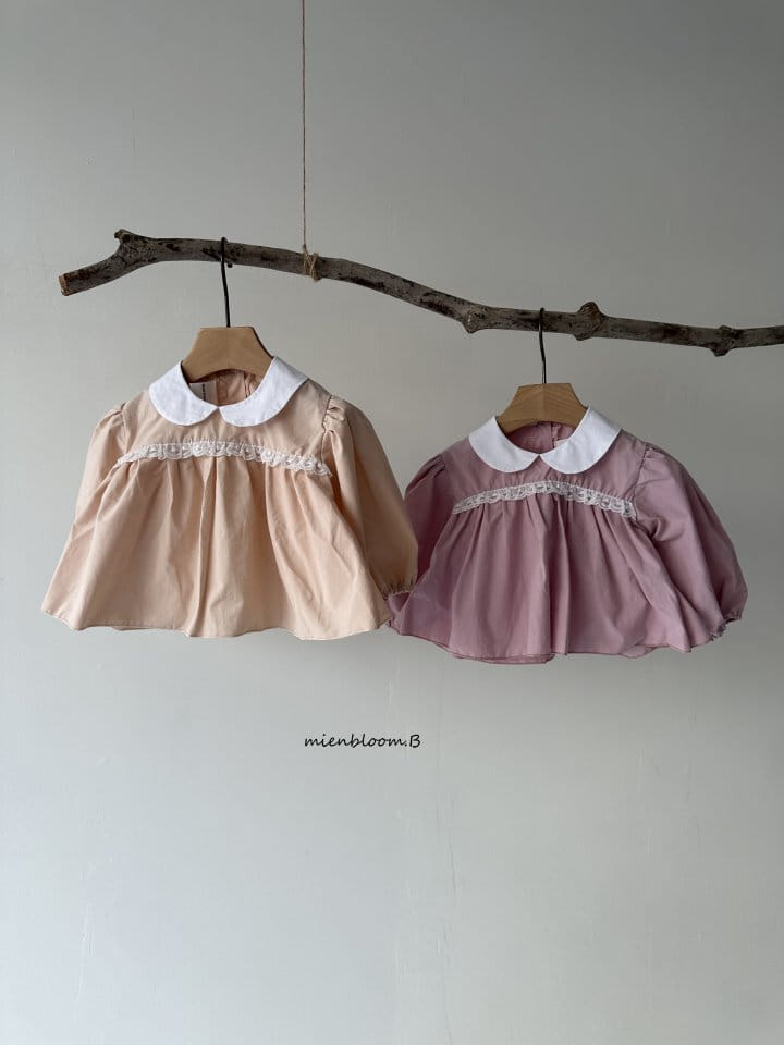 Mienbloom B - Korean Baby Fashion - #onlinebabyboutique - Bebe Glory Blanc Blouse - 2