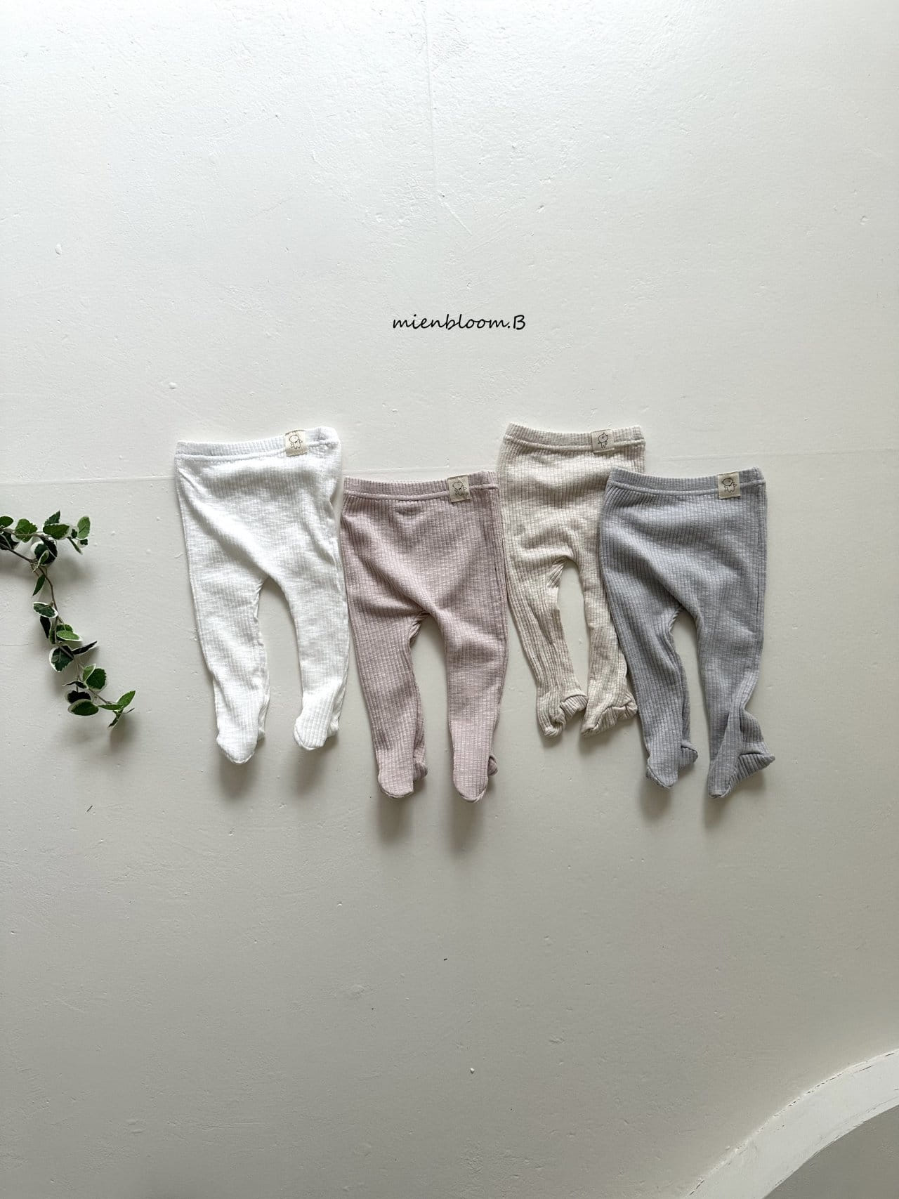 Mienbloom B - Korean Baby Fashion - #onlinebabyshop - Bebe Spring Foot Leggings - 5