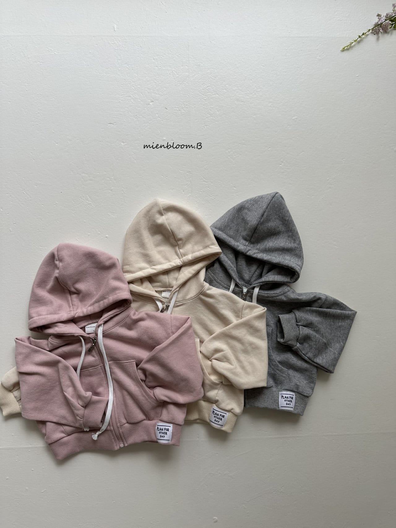 Mienbloom B - Korean Children Fashion - #Kfashion4kids - Hoody Zip Up
