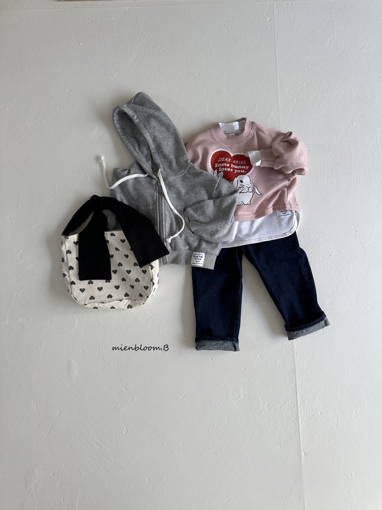 Mienbloom B - Korean Children Fashion - #childofig - Denim Funny Pants - 8