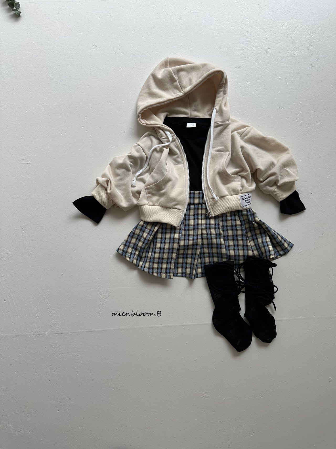 Mienbloom B - Korean Children Fashion - #childofig - Check High Teen - 9