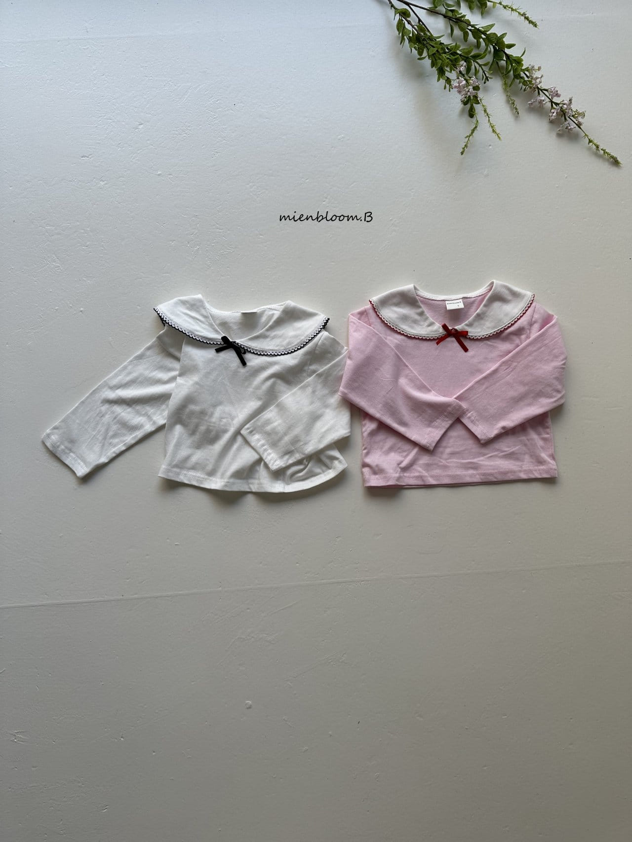 Mienbloom B - Korean Children Fashion - #childofig - Pico Collar Tee - 4