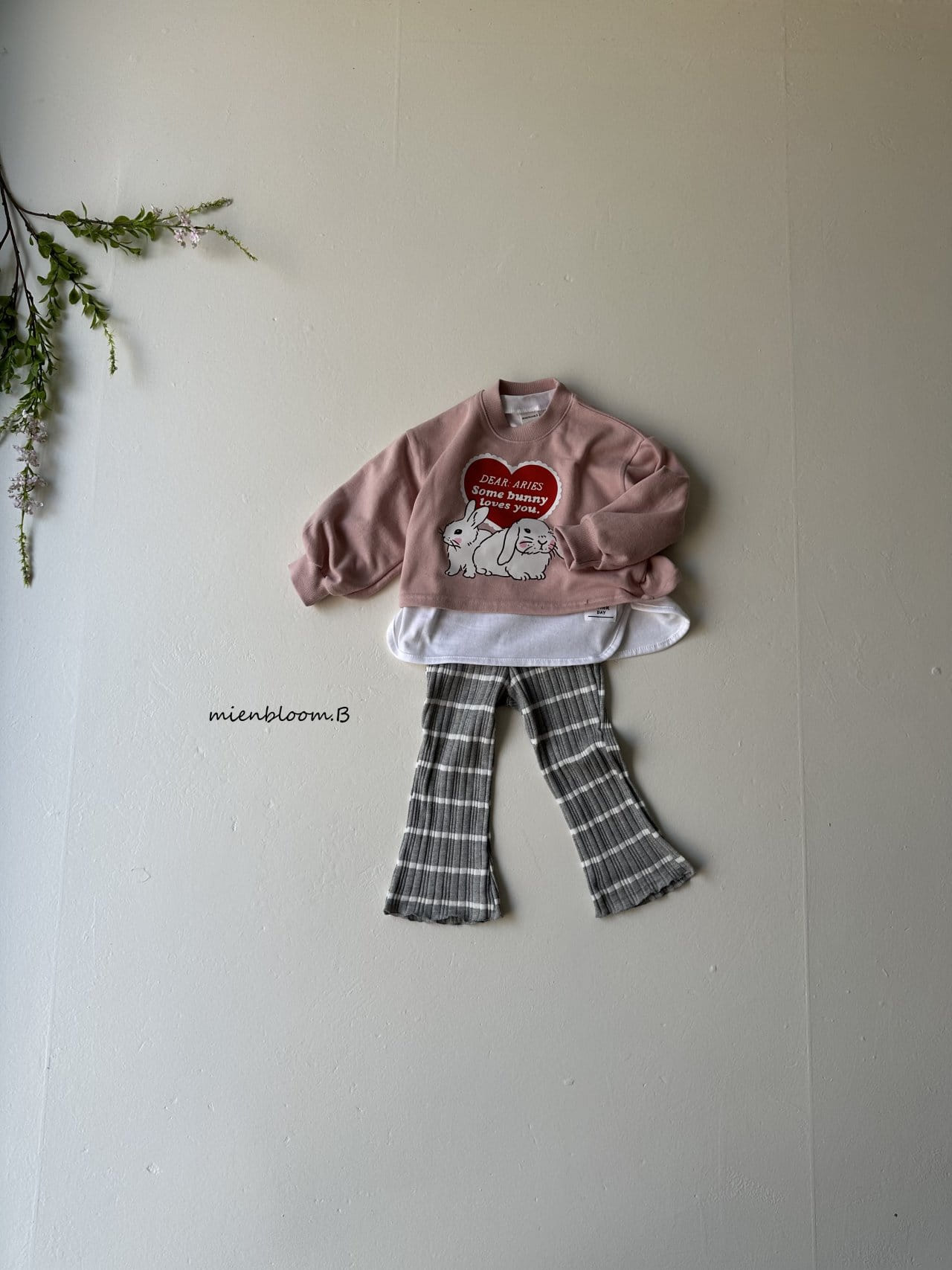 Mienbloom B - Korean Children Fashion - #designkidswear - Heart Rabbit Sweatshirt - 8
