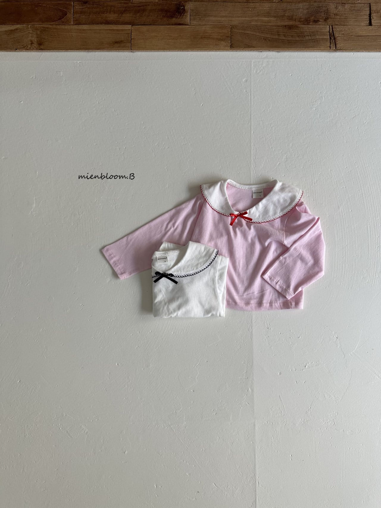 Mienbloom B - Korean Children Fashion - #designkidswear - Pico Collar Tee - 5