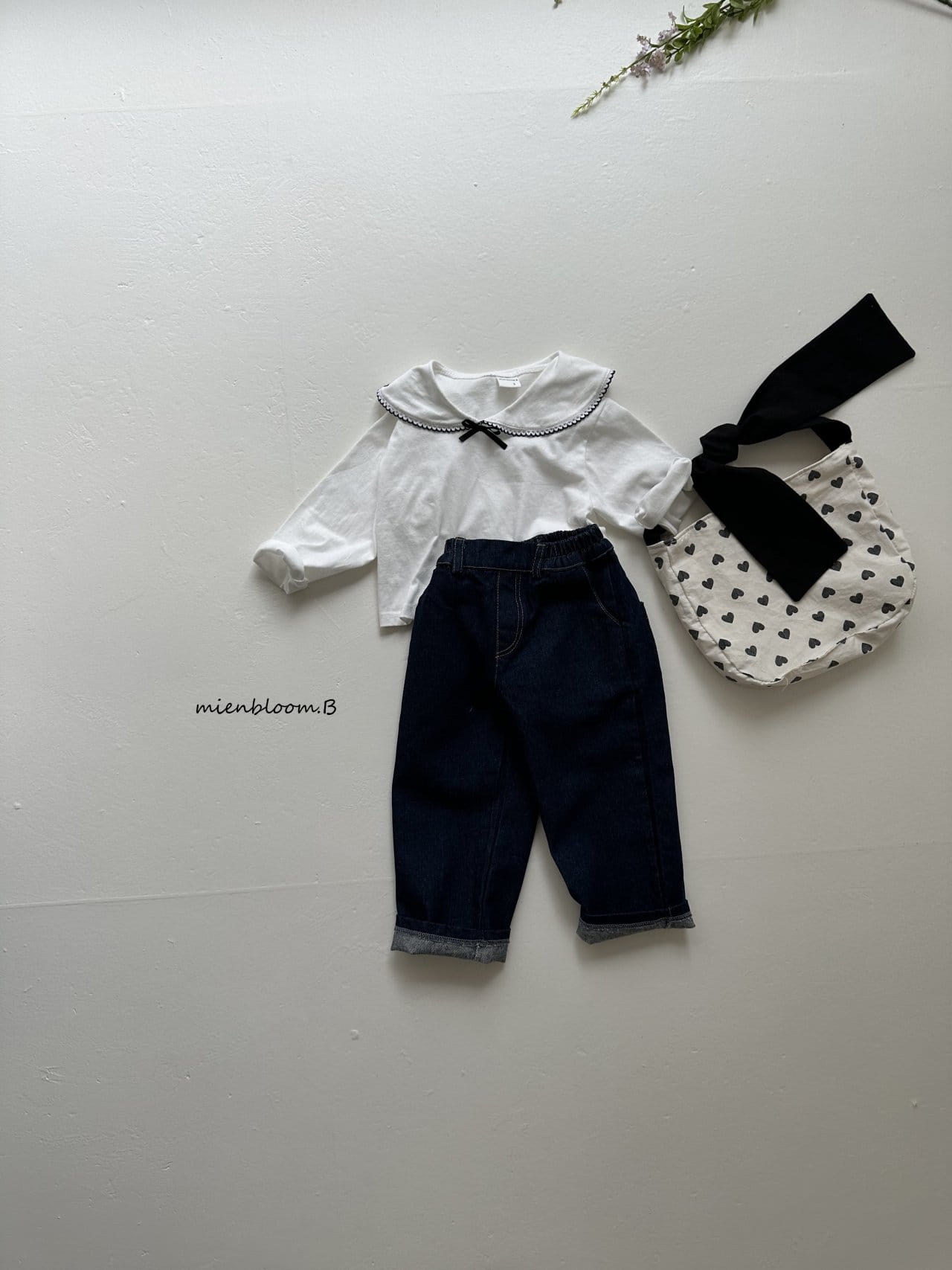 Mienbloom B - Korean Children Fashion - #fashionkids - Pico Collar Tee - 7