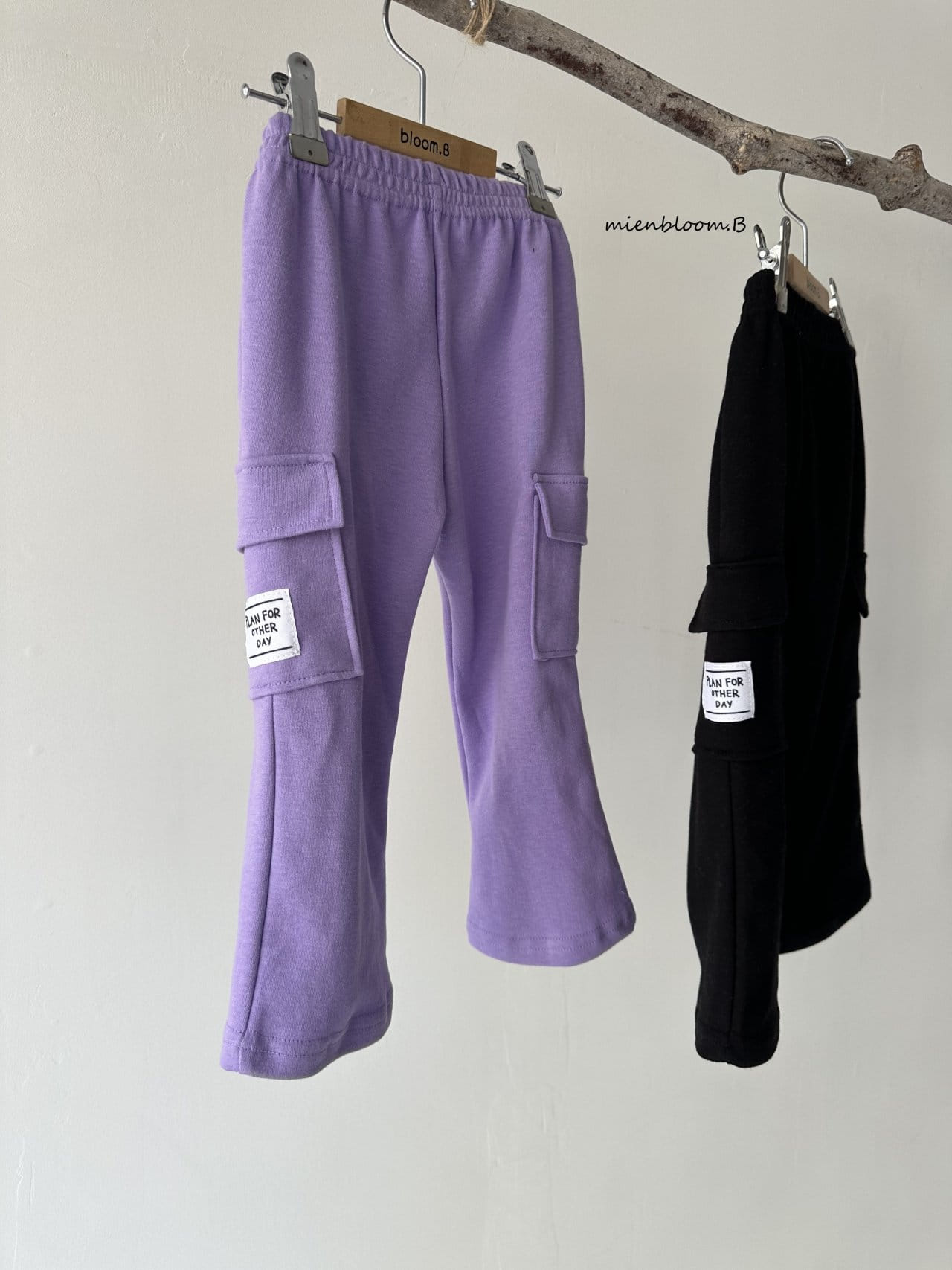 Mienbloom B - Korean Children Fashion - #kidsshorts - Art Cargo Pants