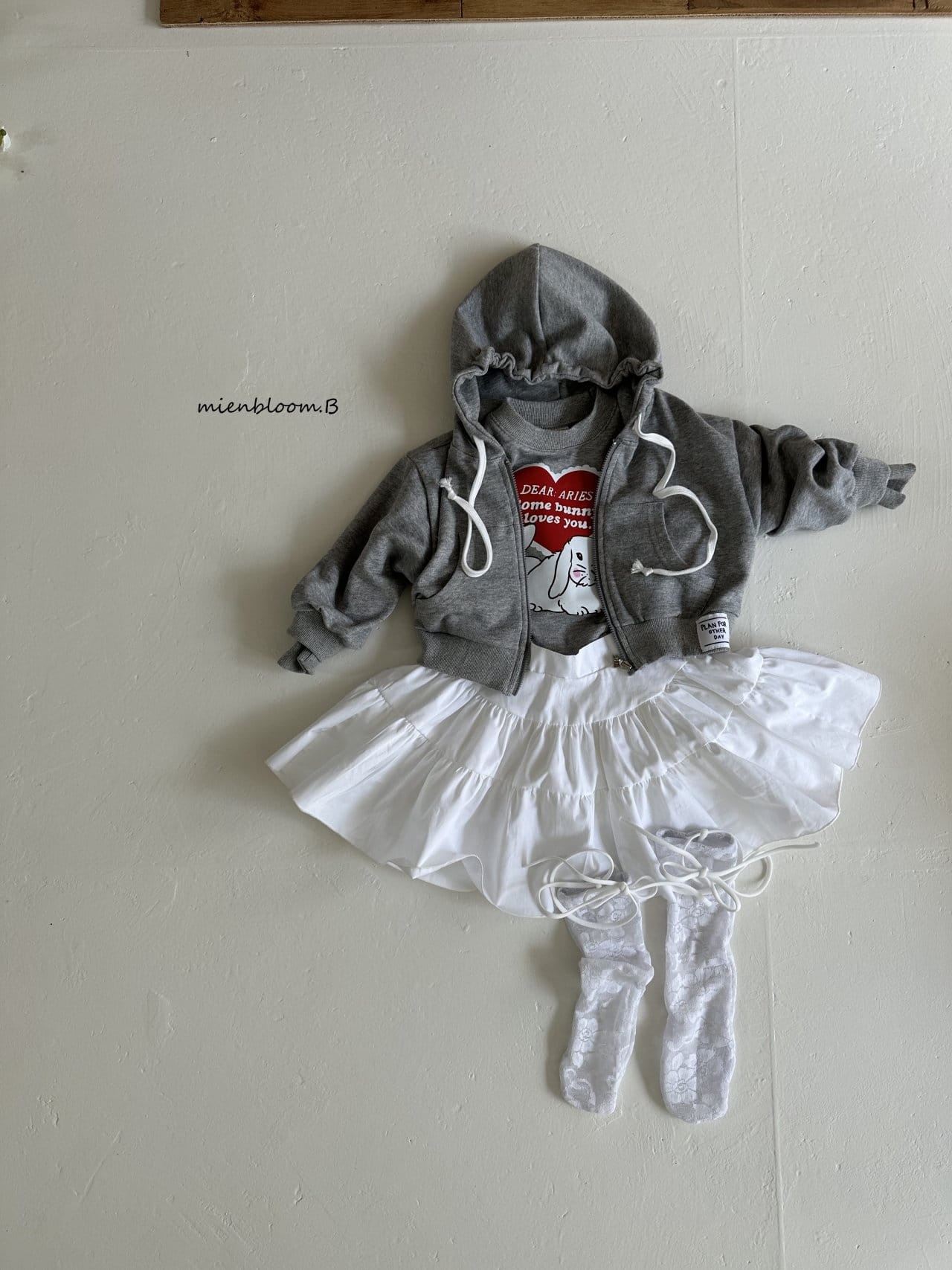 Mienbloom B - Korean Children Fashion - #littlefashionista - Hoody Zip Up - 2
