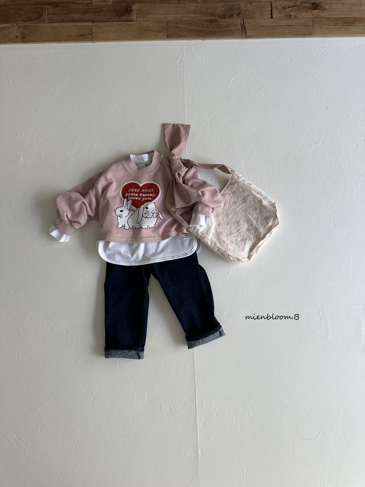 Mienbloom B - Korean Children Fashion - #stylishchildhood - Denim Funny Pants - 7