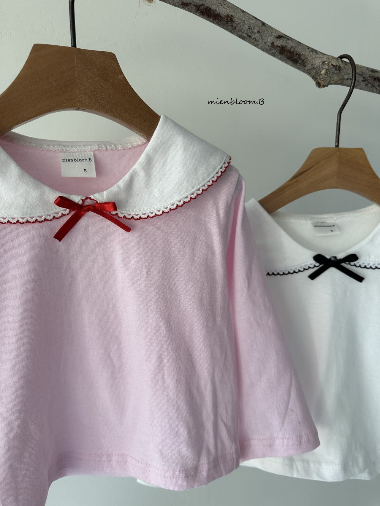 Mienbloom B - Korean Children Fashion - #stylishchildhood - Pico Collar Tee - 2