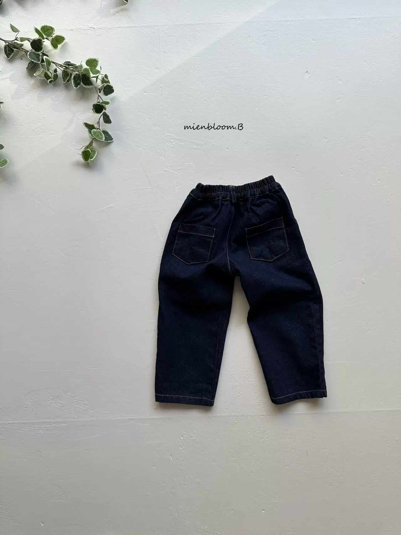Mienbloom B - Korean Children Fashion - #todddlerfashion - Denim Funny Pants - 5