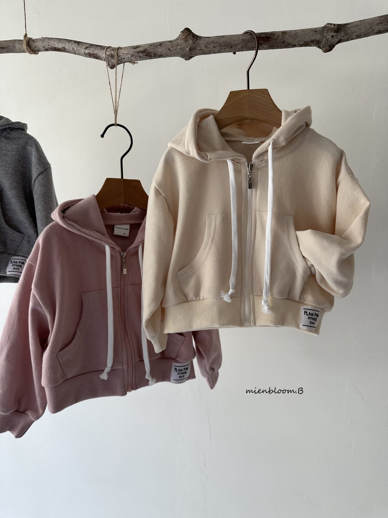 Mienbloom B - Korean Children Fashion - #toddlerclothing - Hoody Zip Up - 7