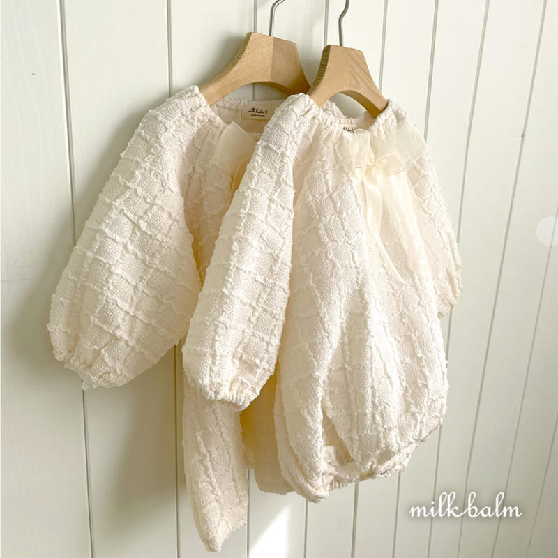 Milk Balm - Korean Baby Fashion - #babyoutfit - Margaret Ribbon Body Suit - 2
