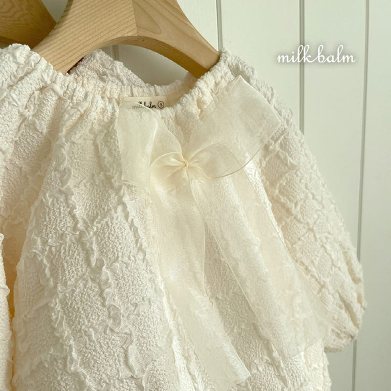Milk Balm - Korean Baby Fashion - #babywear - Margaret Ribbon Body Suit - 3