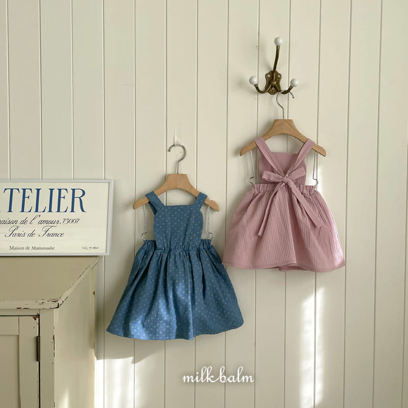 Milk Balm - Korean Children Fashion - #designkidswear - Irene Dungarees Skirt - 2