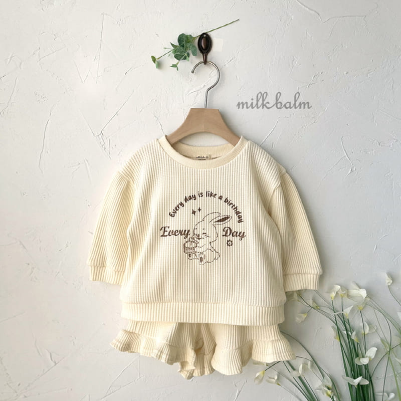 Milk Balm - Korean Children Fashion - #magicofchildhood - Bunny Frill Top Bottom Set  - 10