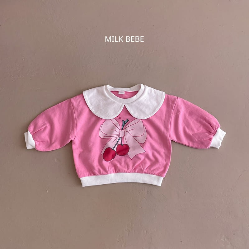 Milk Bebe - Korean Children Fashion - #littlefashionista - Cherry Tee - 2