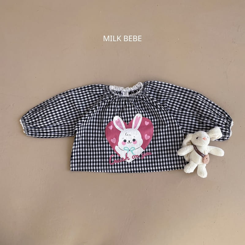 Milk Bebe - Korean Children Fashion - #littlefashionista - Check Blouse