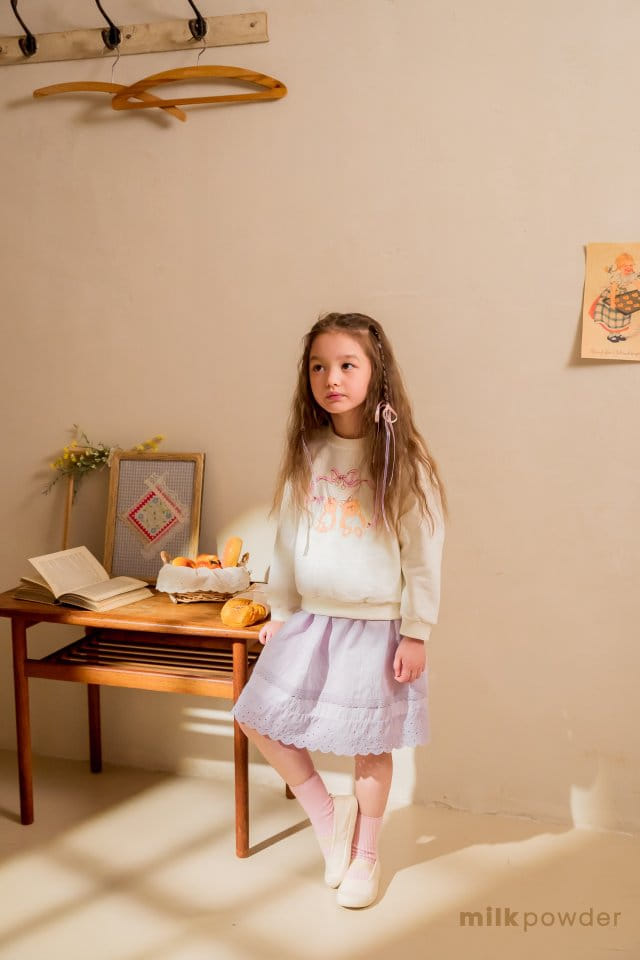 Milk Powder - Korean Children Fashion - #Kfashion4kids - Ribbon Sweatshirt - 2